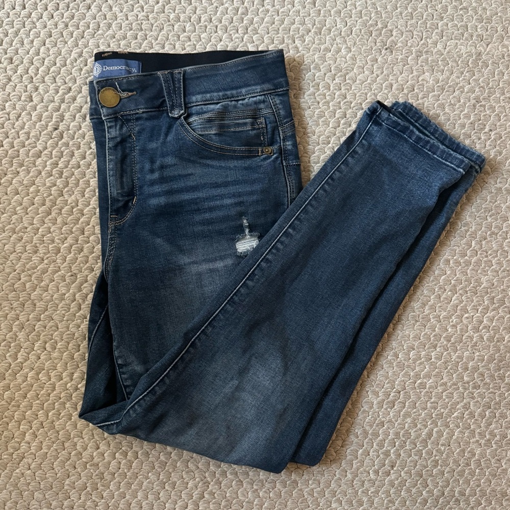 Democracy distressed “Ab” Solution Skinny Jeans